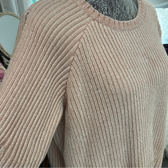 Calia by Carrie Underwood Blush Pink Ribbed Chenille Sweater XL - Picture 5 of 15